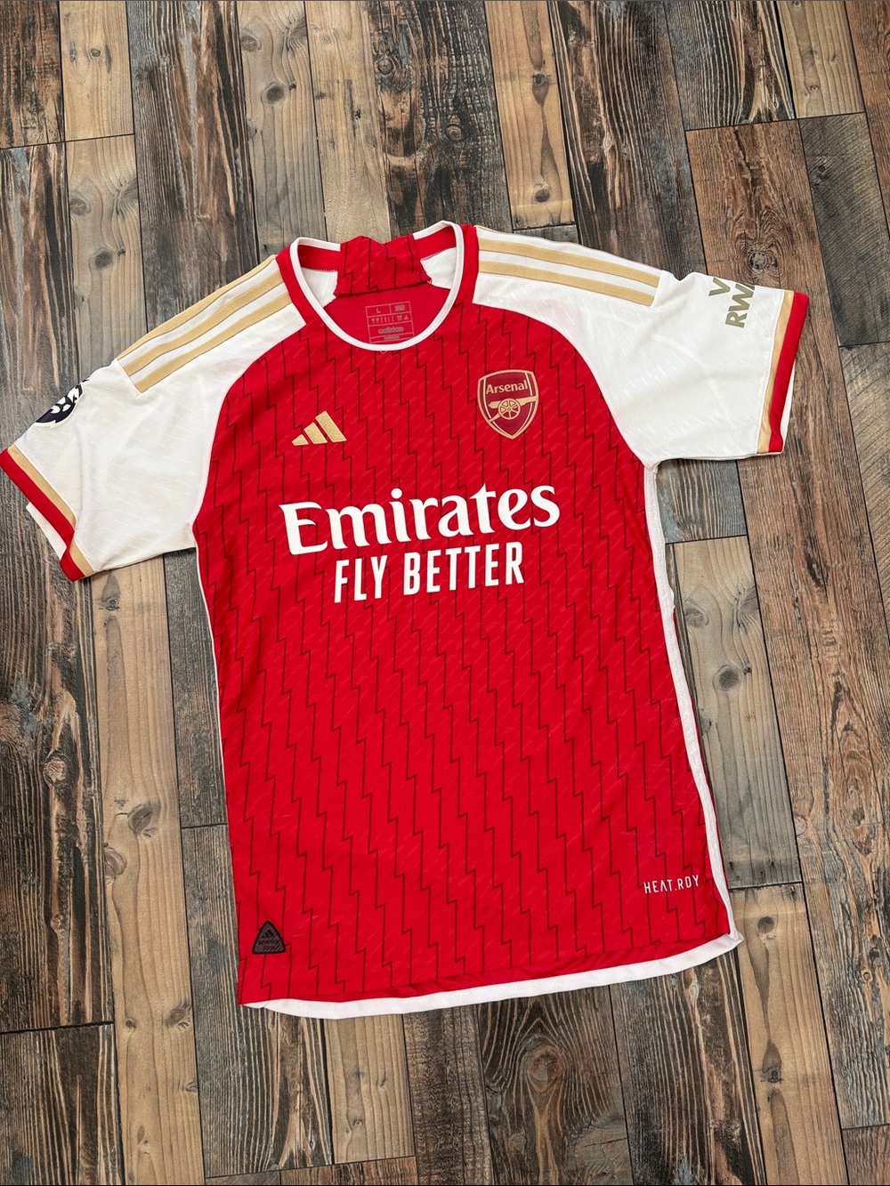 Men’s L Arsenal 2023–24 Home 20th-anniversary Jersey